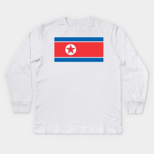 North Korea Kids Long Sleeve T-Shirt